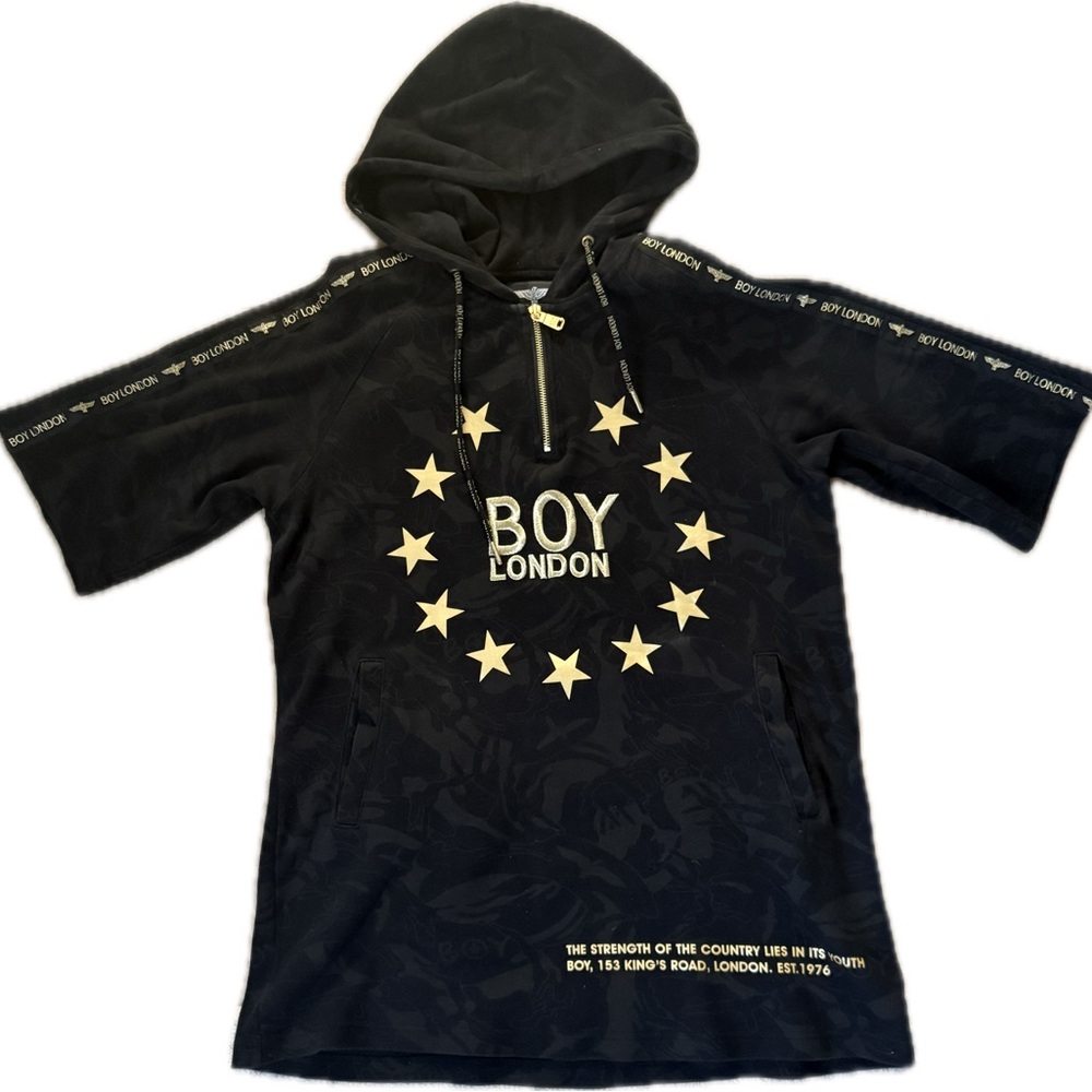 Black Hoodie with Star Design